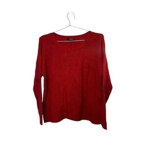 a.n.a A New Approach Red Long Sleeve Light Weight Sweater Women's Size 1X